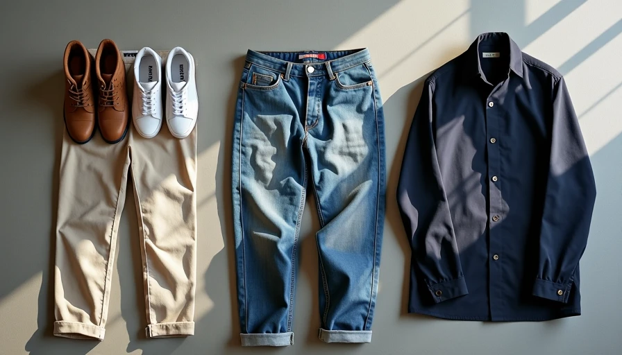 Organized travel outfit flat lay showing versatile pieces for warm weather trips