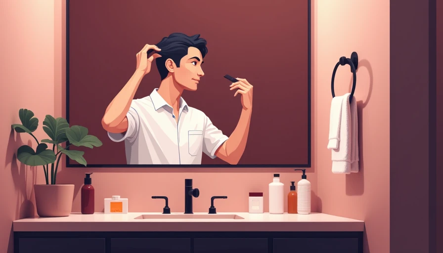 Visual context for grooming routines that complete a clean outfit