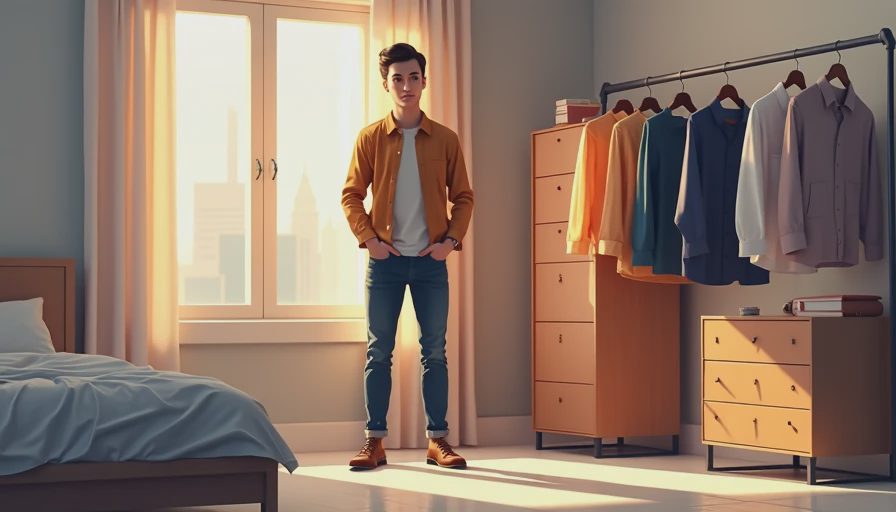Illustration for styling chinos with different shirt types for varied occasions