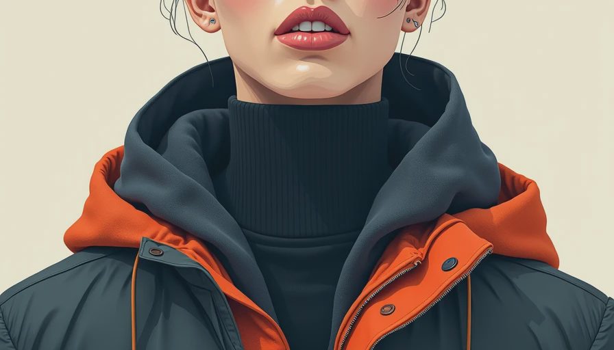 Illustration for styling crewneck sweaters for transitional weather days
