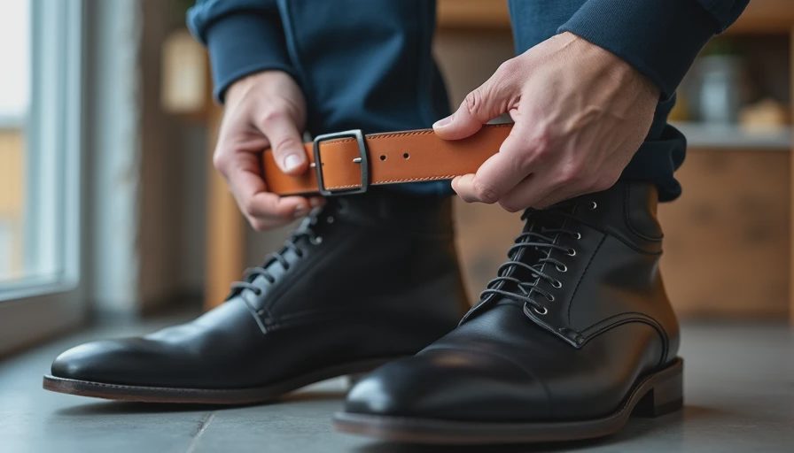 Visual context for best belt options that match multiple shoe colors practically